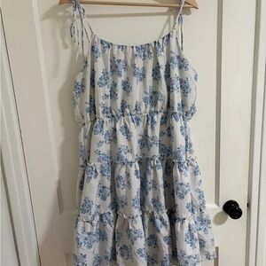 ARULA Blue Floral Mini Dress